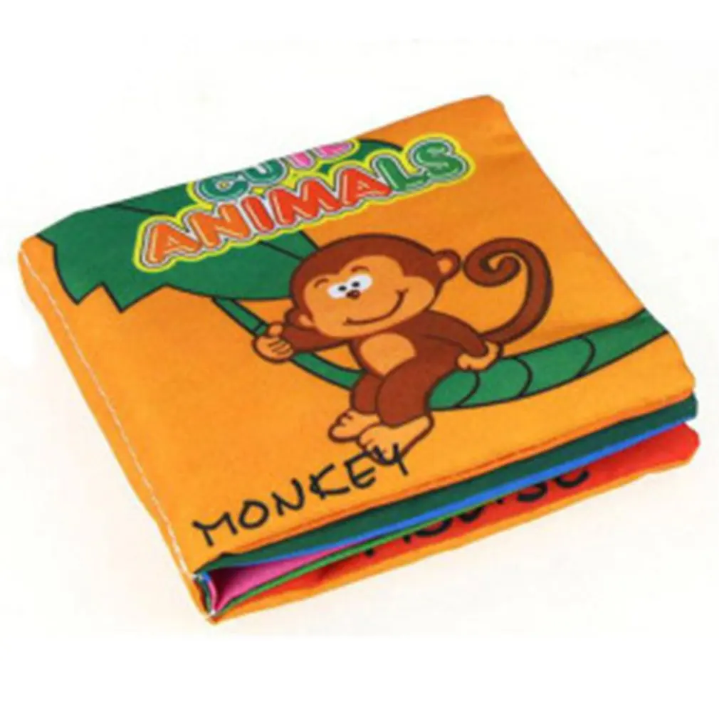 

Soft Cloth Book Infant Baby Learning Education Animal Cartoon Word Book Non-Toxic Fabric Book Story Intelligence Developing Toy