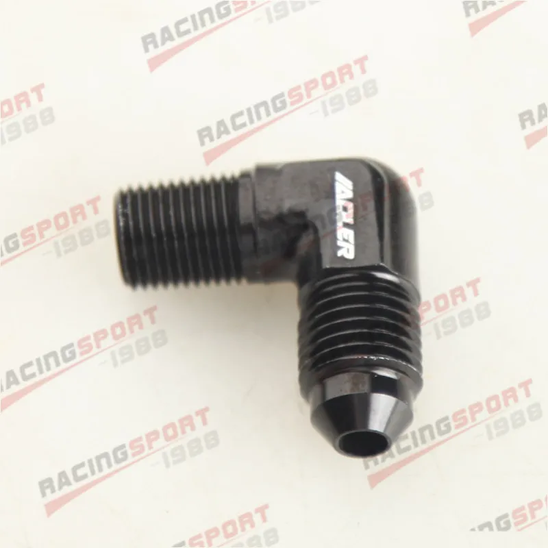 AN4 4AN AN 4 до 1/8 &quotNPT 90 градусов мужской Алюминиевый адаптер|an 8|aluminum fittingsfittings an4 |