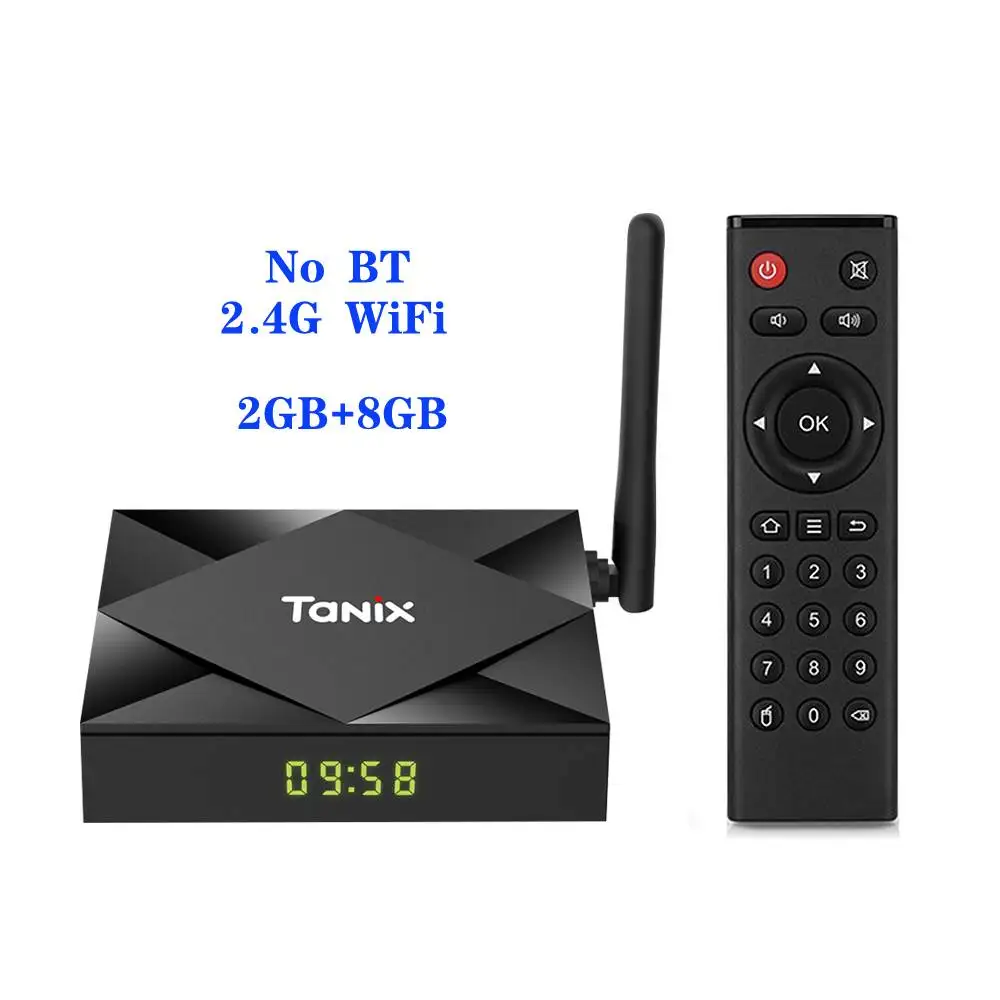 2G8G Tanix TX6S ТВ-приставка Android 10,0 Allwinner H616 4 Гб ОЗУ 64 Гб ПЗУ четырехъядерный 6K двойной Wifi TX6 телеприставка 2G/8G Youtube Netflix - Цвет: 2G8G