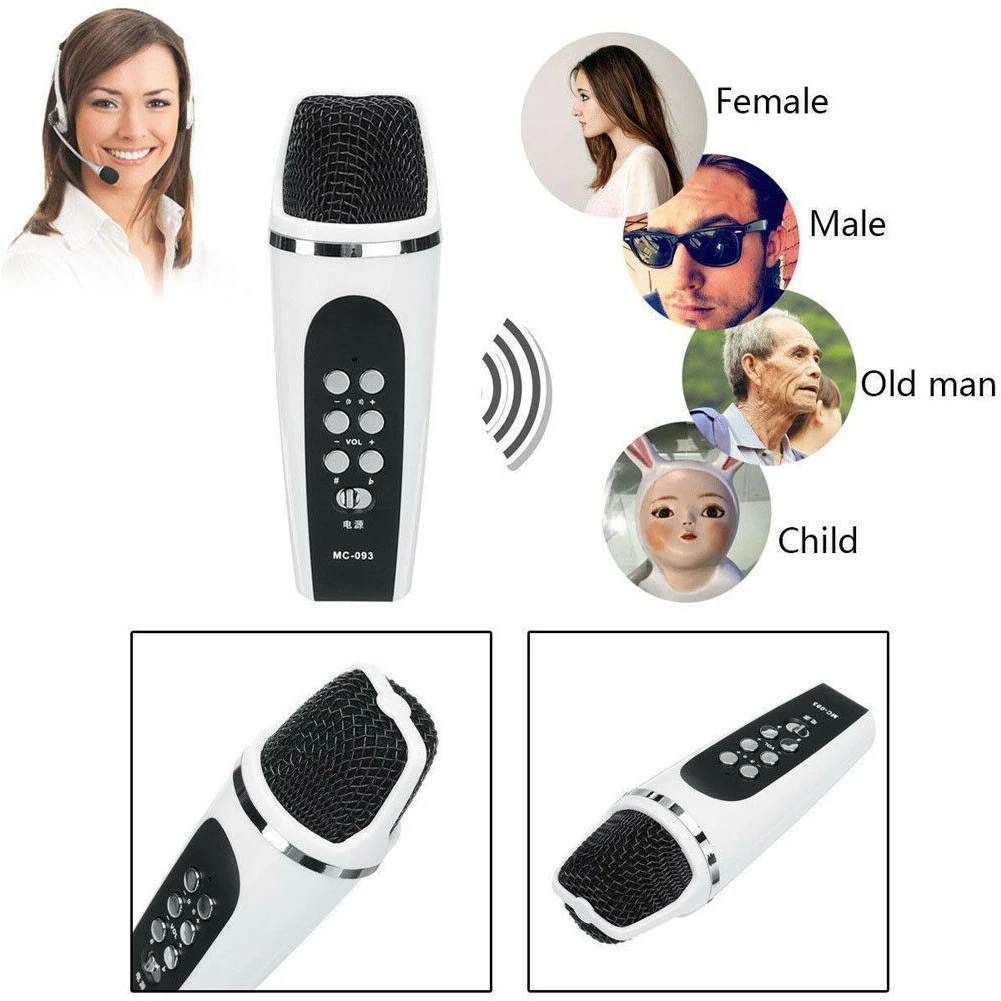 Cellphone Home Voice Changing Microphone Sound Handheld Karaoke Mini 4 Modes Wireless PC Smartphone For IPhone For Android Cellphone Home Voice Changing Microphone Sound Handheld Karaoke Mini 4 Modes Wireless PC Smartphone For IPhone For Android