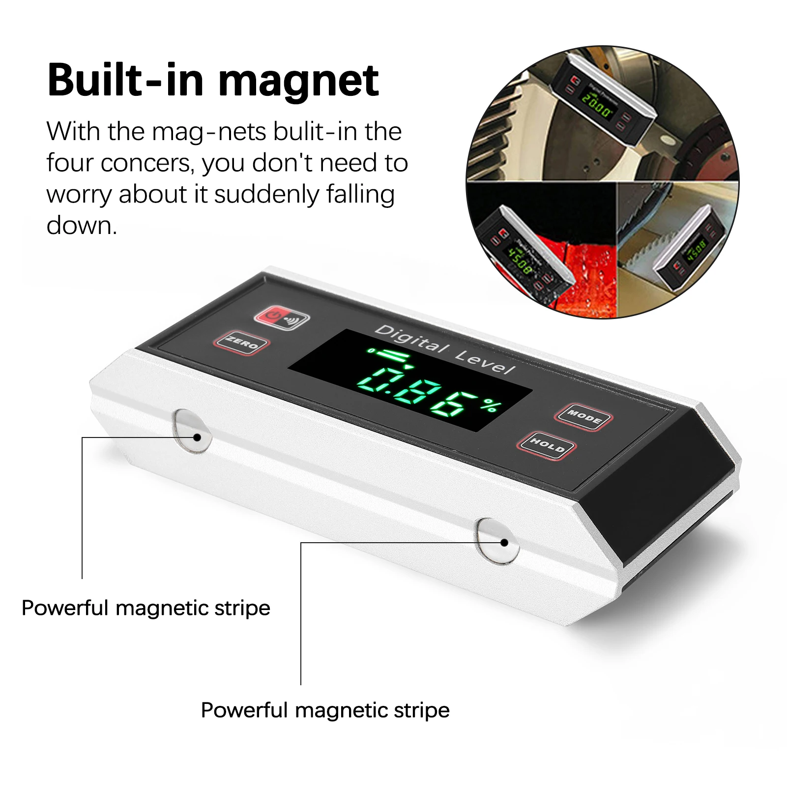 High Precisions Angle Finder Digital Protractor Inclinometer Digital Level LCD Display Absolute Measurement/Relative Measurement digital angle protractor angle measuring tool angle protractor digital angle meter digital inclinometer digital level