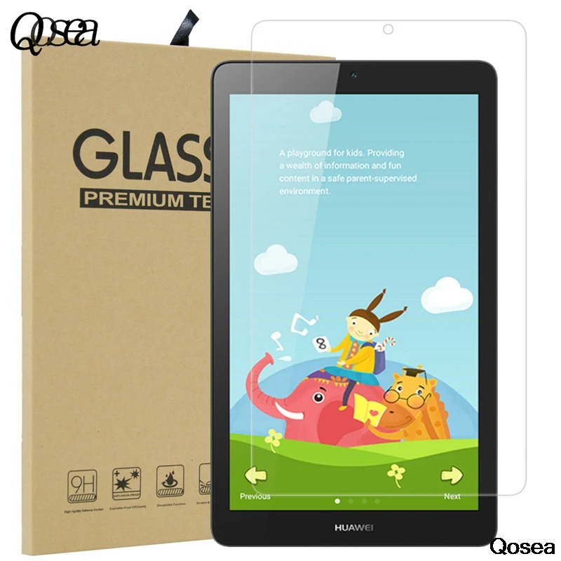 TabletHutBox Tempered Glass Screen Protector for Huawei MediaPad T3 7" Tablet 