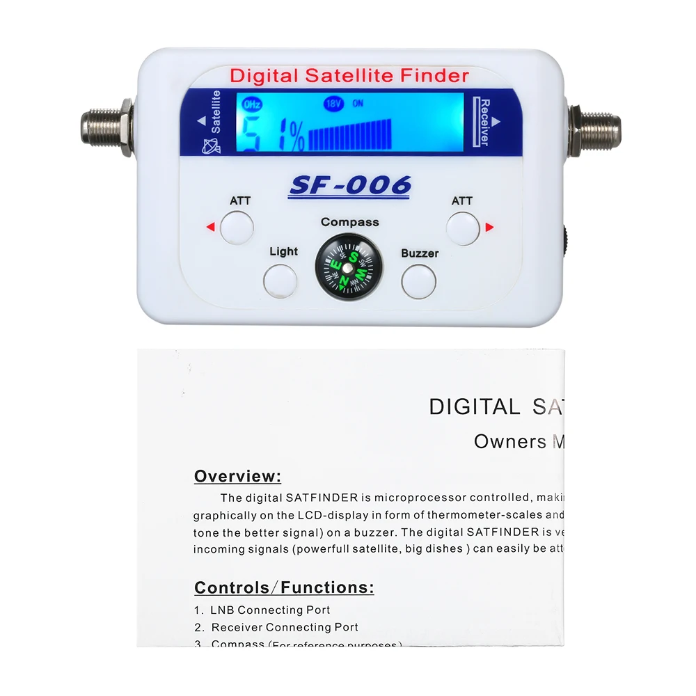 Цифровой спутниковый мини искатель счетчик с ЖК дисплеем цифровой Satfinder