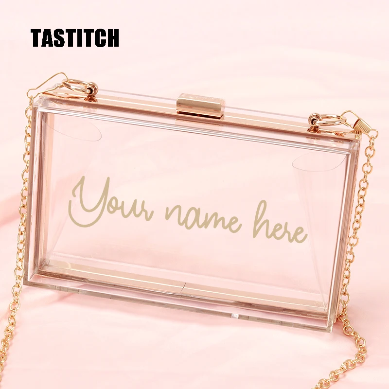 clear personalized bags