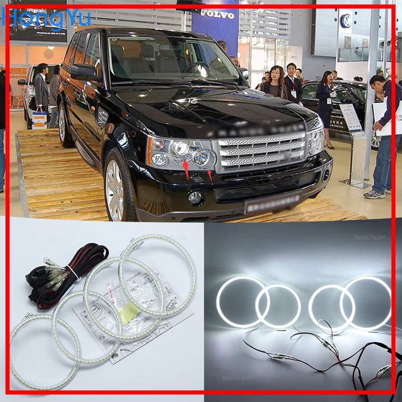 For Land Rover Range L322 Vogue 2003-2009 XENON HEADLIGHT Excellent Angel Eyes Ultra bright smd led kit | Автомобили и мотоциклы