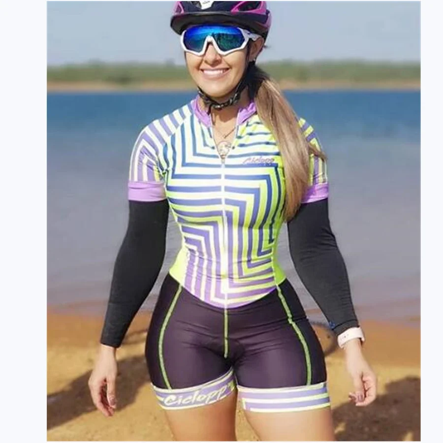 Ciclopp велосипедная верхняя одежда Джерси Триатлон набор Велосипедное платье