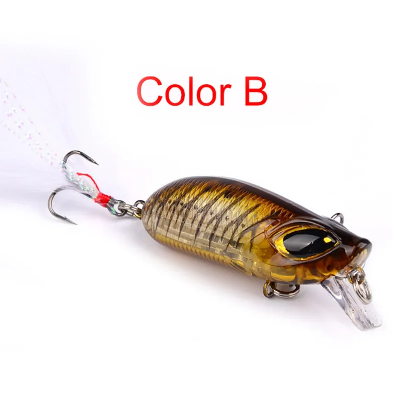 Приманка, наживки 3D наживка профессиональная приманка прочная портативная 7 шт. 5,5 см Высококачественная искусственная жесткая рукоятка бас пластиковый крючок