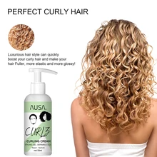 50ml Curl Booster Defining Cream Hair Curling Enhancer Moisturizing Styling Repair Curling Essence Hair Hair Style Setting Cream