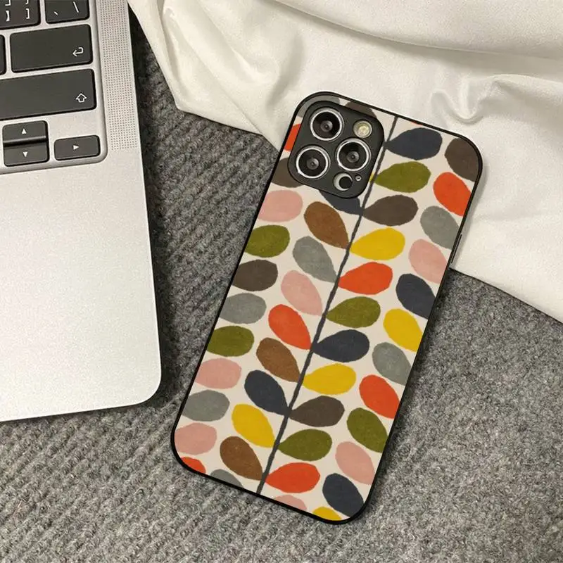 Multi Stem Orla Kiely Folio Phone Case for iPhone 11 12 13 mini pro XS MAX 8 7 6 6S Plus X 5S SE 2020 XR cover iphone xr card case