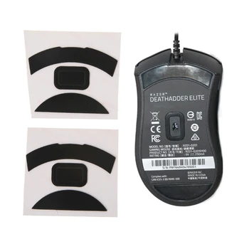 

2 Sets 0.6mm Thickness Replacement Mouse Feet Skates for razer DeathAdder Elite D08A