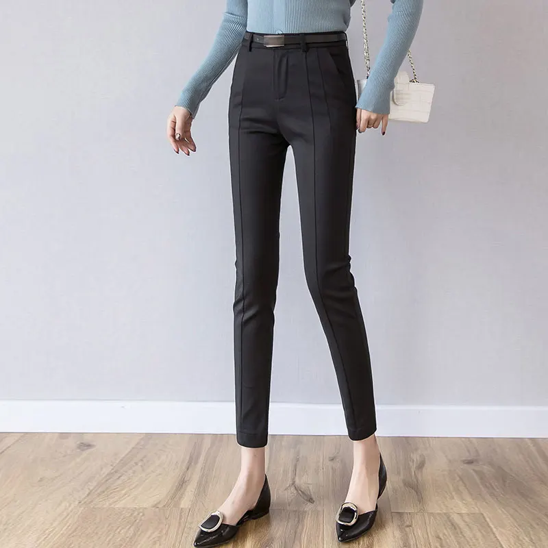 Брюки женские новые капри длиной до щиколотки женские леггинсы Pantalon Femme рабочая одежда тонкие с высокой талией эластичные повседневные женские брюки