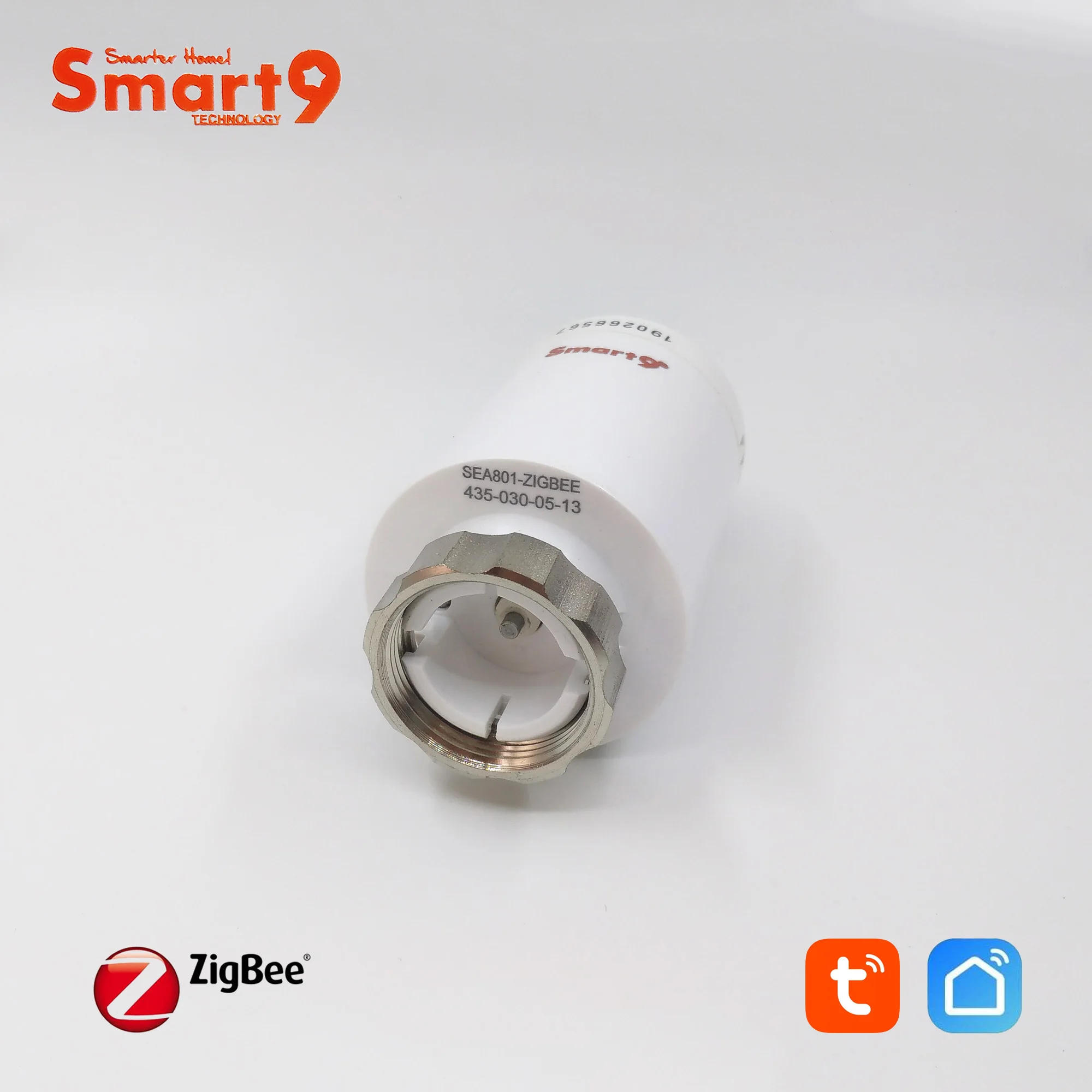 Smart9 ZigBee радиатор термостат работает с TuYa ZigBee концентратор, TRV с питанием от батареи, пульт дистанционного управления с помощью Smart Life App