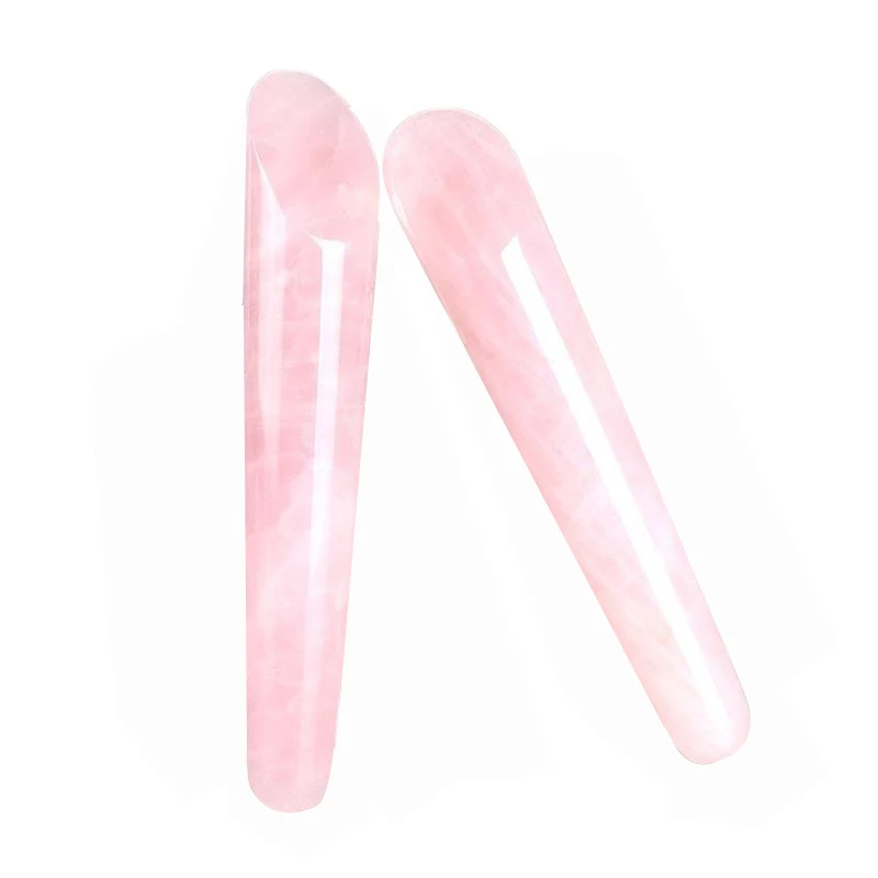 Массажер с кристаллами из розового кварца ручка-массажер для лица точечная ручка