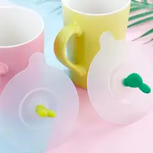 4 шт Милая Крышка для питьевой воды силиконовая крышка для чаши против пыли уплотнения стеклянные кружки Крышка термостойкие крышки для чайных чашек диаметр 10 см