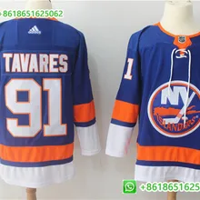 Мужская Хоккейная Футболка New York John Tavares