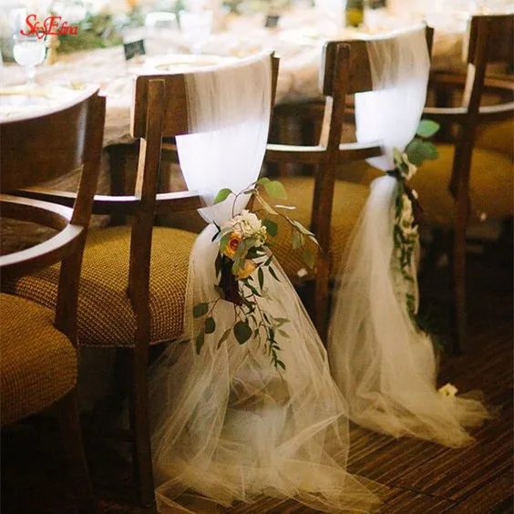 Satin Fabric Wedding Event Table Runner Chairback bow garland sash floristry