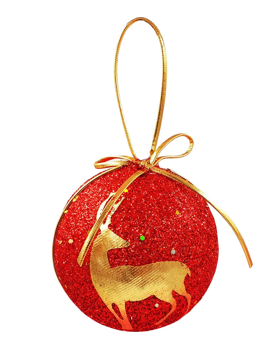 Ёлочный ball diameter 8 cm 1 PCs Christmas toys tree balls Tree Toys set | Дом и сад