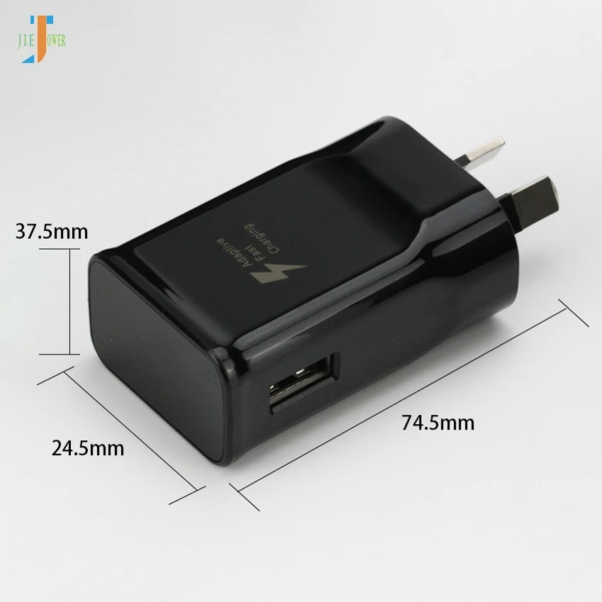 100 шт/лот быстрое зарядное устройство для Samsung Galaxy S6 Edge S7 Edge Note 4 Note 5 A510 A710 AU Plug настенное дорожное зарядное устройство