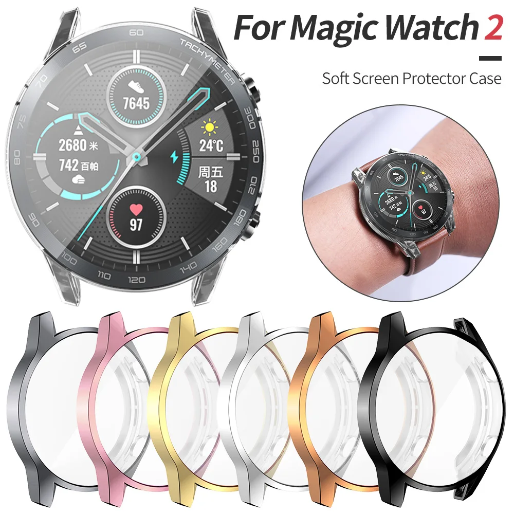 Легкий Чехол из ТПУ для Huawei Honor Magic Watch 2 46 мм Защитная мягкая оболочка MagicWatch гибкий