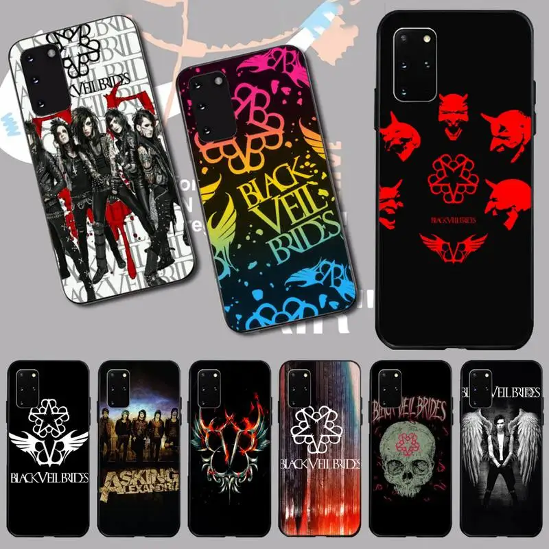 Чехол для телефона PENGHUWAN с черной вуалью невесты BVB чехол высокого качества Samsung S20