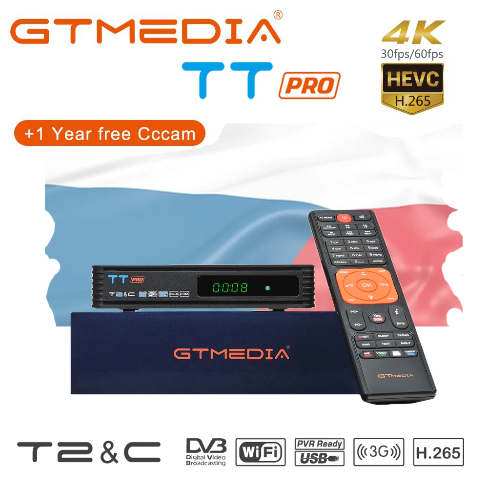 GTMEDIA TT PRO DVB-T2/кабельный цифровой спутниковый ресивер HD1080P ТВ тюнер Wifi бесплатный цифровой рецептор Россия Crzech Республика ТВ коробка