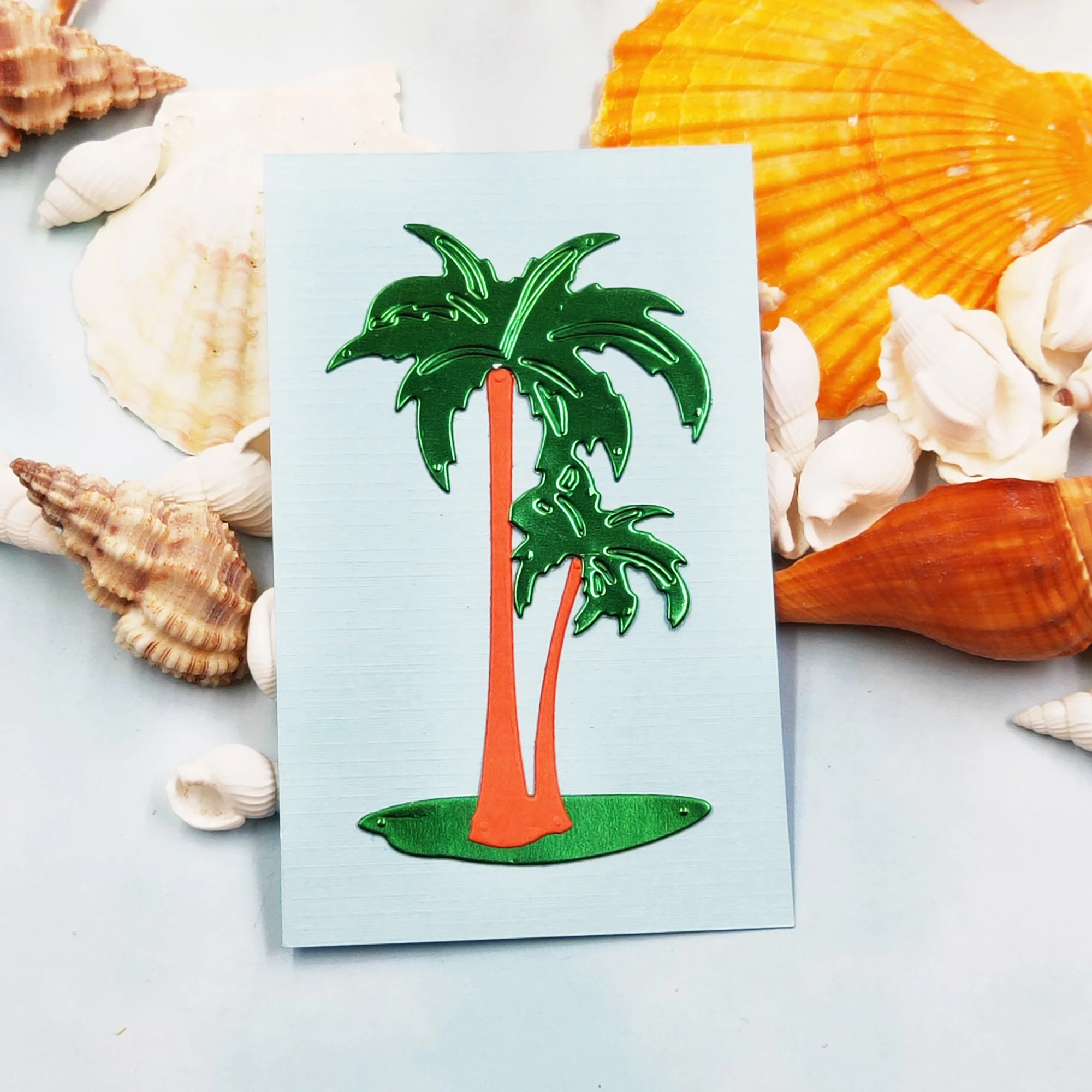 Песочные пляжные Вырубные штампы пляж кокосовое дерево металлические форма для