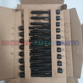 

18pcs 4D56T 4D56 head bolts nuts for Hyundai H1 H100 Galloper Exceed for Mitsubishi Montero Pajero L300 Canter 2476cc 2.5TD