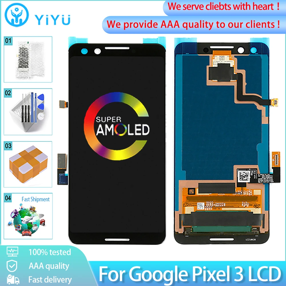Original 5.5" For Google Pixel 3 LCD Display With Touch Screen
