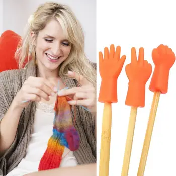 

6pcs/set Knitting Needles Point Protectors Needle Tip Sewing Weave For DIY Accessories Stopper Knitting Sewing For Mom and N4E6