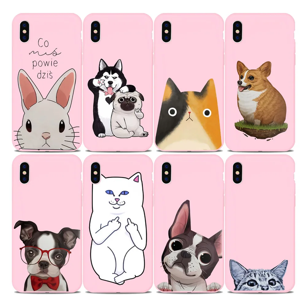 

Funny Animal Phone Case Coque For Iphone 5 5S SE 6 6S Plus 7 8 Plus Cute Trendy Phone Cover For Iphone X XS Max XR 11 Pro Max