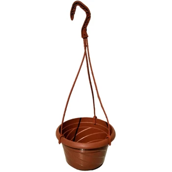 

10 Pack Hanging Planter Basket Indoor/Outdoor Hanging Flower Pots Plants Holder Hanger Hooks for Home Decor Red