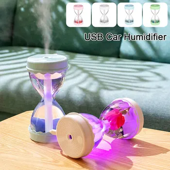 

Car Air Humidifier USB Hourglass Shape Colorful Light Auto Armo Diffuser Air Freshener Humidifier Diffuser for Cars