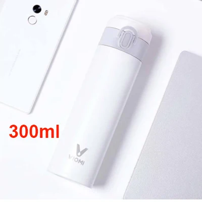 White(300ml) Xiaomi mi jia VIO mi термос чашка 300 мл/460 мл 316 Нержавеющая сталь пылесос mi чашка 24 часа термос одной рукой на включить/выключить - Цвет: White(300ml)