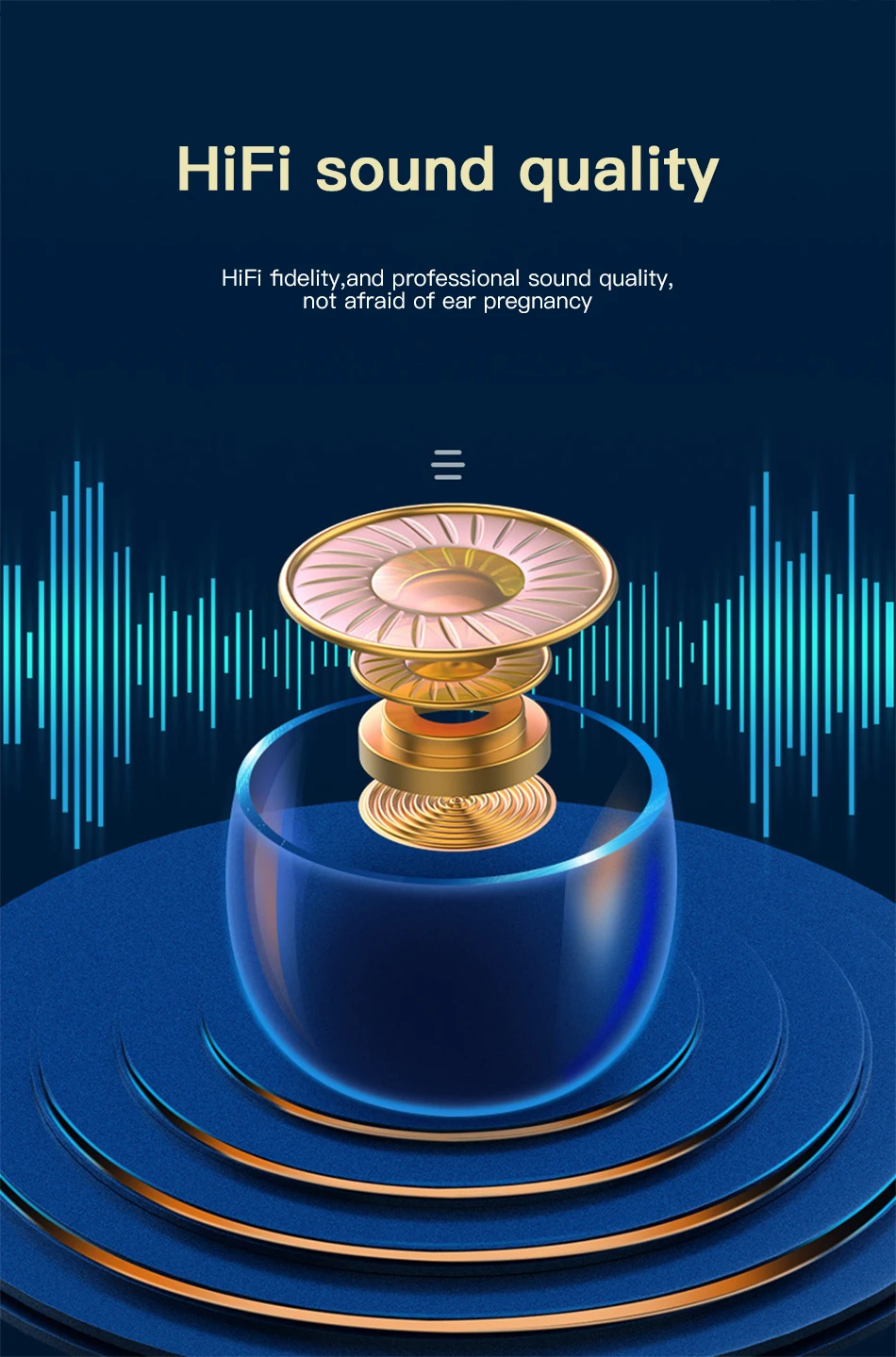 !ACCEZZ LED Display TWS Bluetooth5.0 Earphone HIFI Stereo Touch Control Headset With Charging Box Extal Power Bank Charger Phone (3)