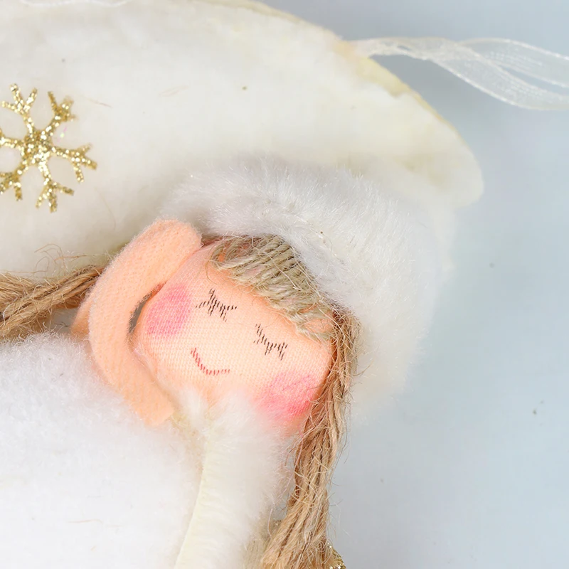 Рождественский орнамент Луна девочка кукла висячая chryitmas кукла Рождественская елка украшения ткань и плюш 38x11 см