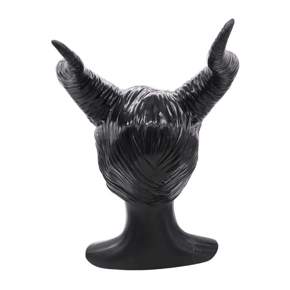 Хэллоуин стиль Maleficent: любовница злой Балаклава косплей реквизит унисекс Хэллоуин Черная Королева головной убор рога шляпа