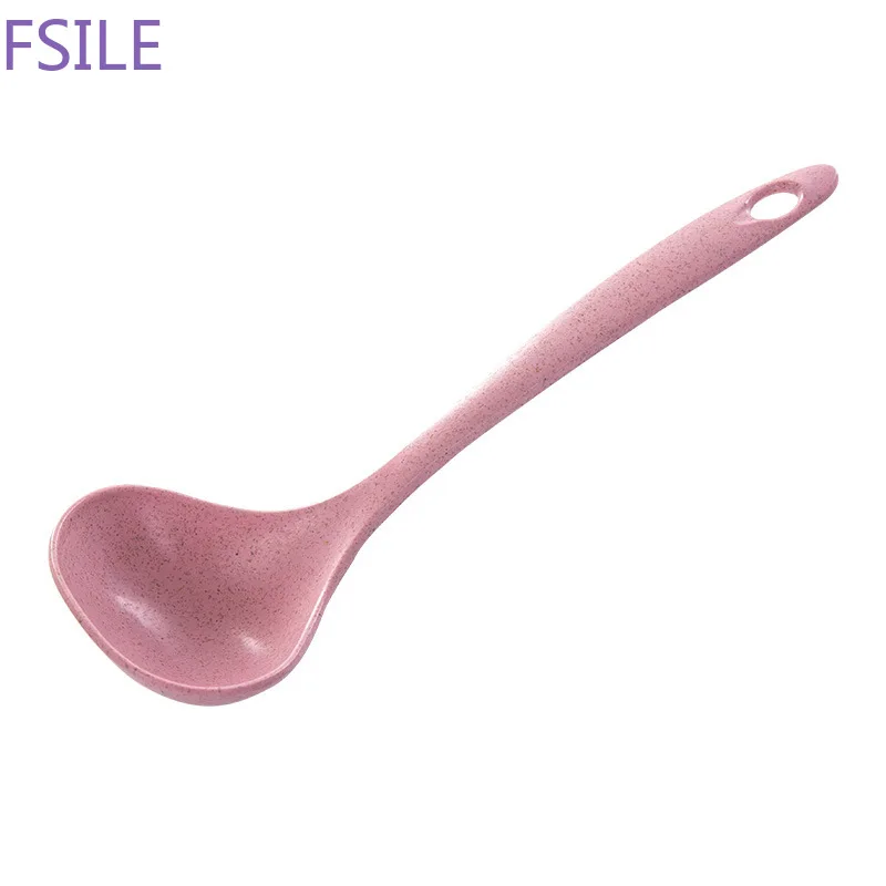 Fsile пластиковая ложка для супа, бытовая длинная ручка, ложка для каши, кухонная посуда, утолщенная большая ложка для каши