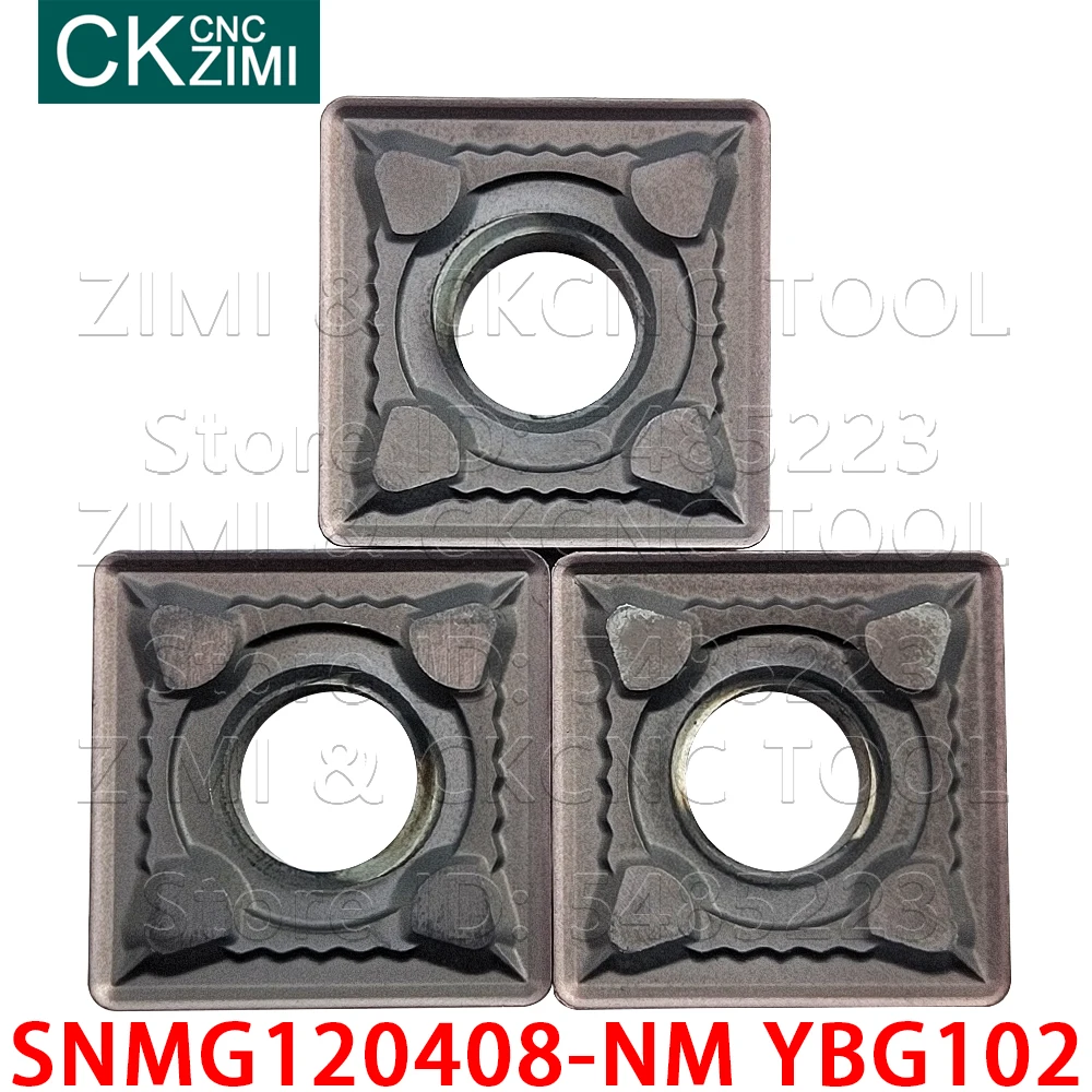 

SNMG120408-NM YBG102 SNMG 120408 NM YBG102 CNC Carbide Inserts External turning tools CNC mechanical Metal lathe tools for steel