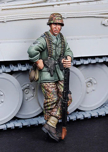 Масштаб 1/35 Неокрашенная фигурка из смолы сборная ружья | Игрушки и хобби