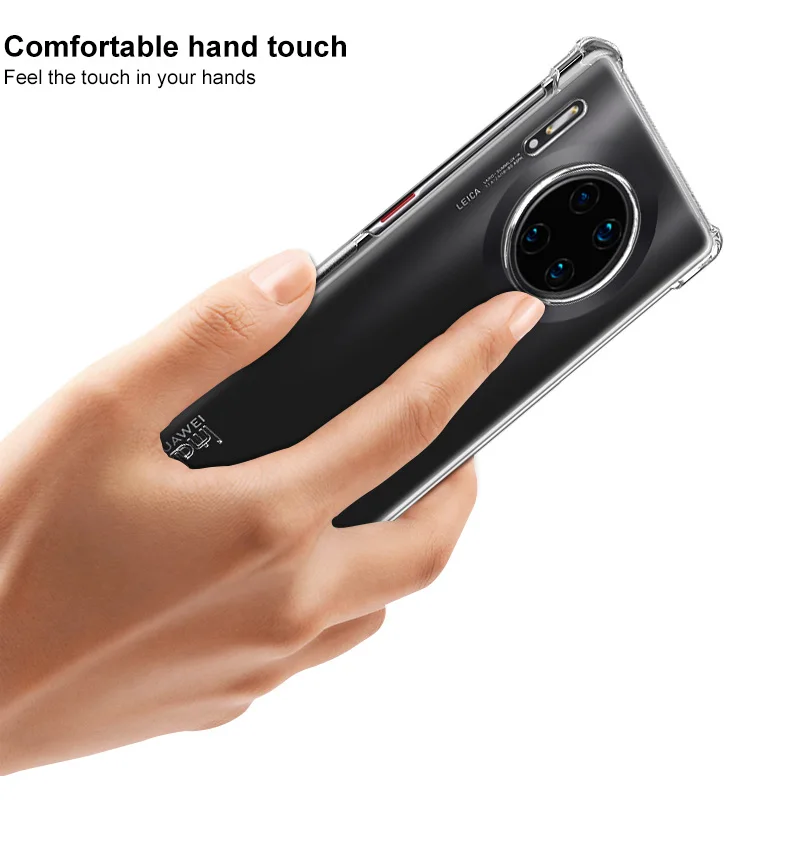 IMAK Чехол с "воздушной подушкой" для huawei mate 30 Pro Lite Ударопрочный Мягкий ТПУ Силиконовые прозрачные чехлы