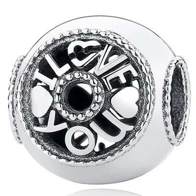 Fit PANDORA браслет Шарм DIY бусины для изготовления ювелирных изделий поцелуй больше Шарм Красный CZ 925 серебряные ювелирные изделия подарок на день Святого Валентина - Окраска металла: orange