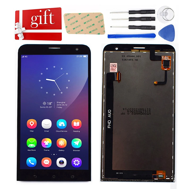 Для Asus ZenFone 2 Laser ZE601KL 601KL ЖК-дисплей дигитайзер сенсорный экран сборка для Замена |