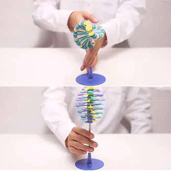 

Funny Fibonacci Sequence Gift Toy Entertainment Multicolor PP Color Beautiful Cute Small Rotating Toy
