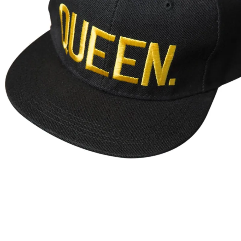 Бейсбольная кепка с плоскими полями queen/King, вышитые регулируемые шапки из хлопка и полиэстера, головные уборы, уличная спортивная одежда, аксессуары для Lov