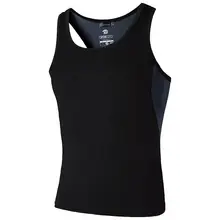 Jeansian, спортивные майки, топы, майки без рукавов, для бега, Grym, тренировки, фитнеса, тонкие, компрессионные, LSL203, Black2