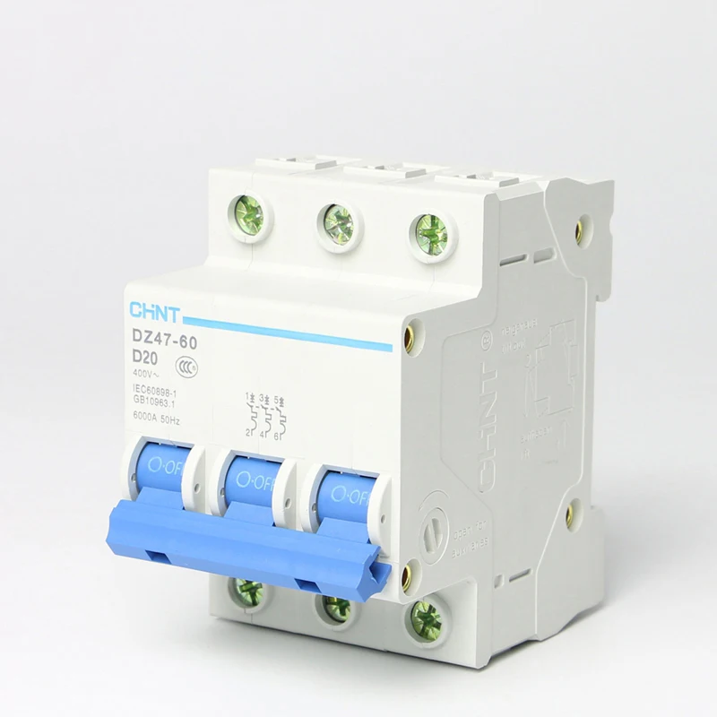 CHINT DZ47-60 3P AC 230/400V выключатель D, для детей 1, 2, 3, 4, 5, 6 лет 10 15 16 20 25 32 40 50 60A Тип D отбойный молоток
