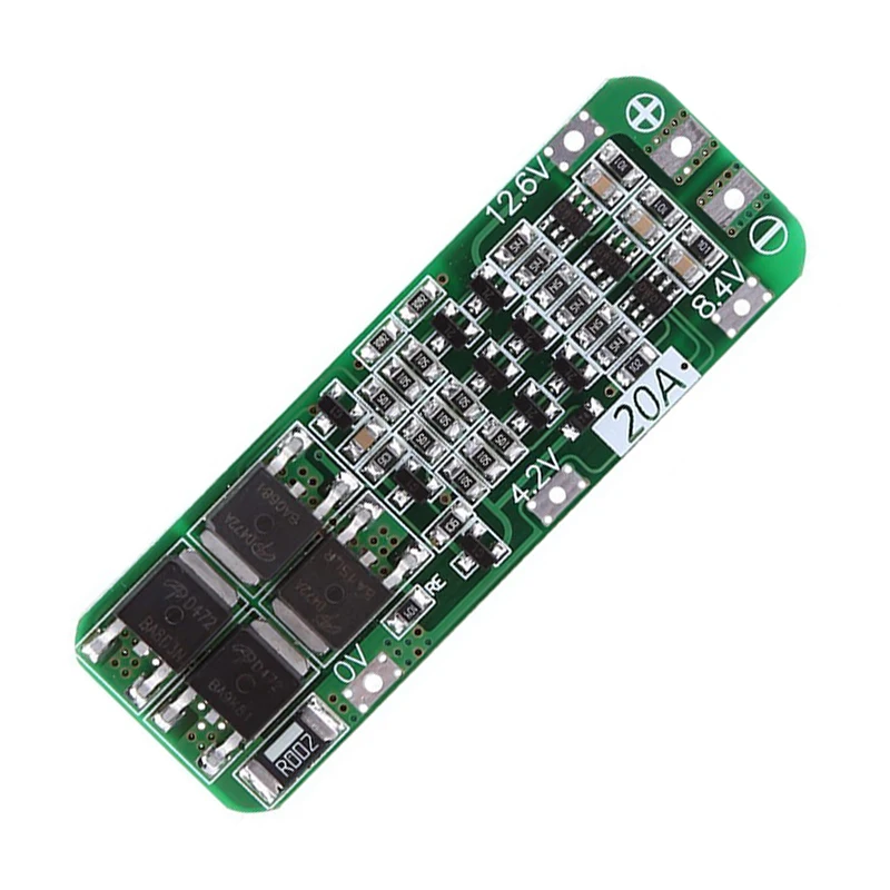 18650 Защитная плата зарядного устройства PCB литий ионная литиевая батарея 3S 20A BMS 12 6