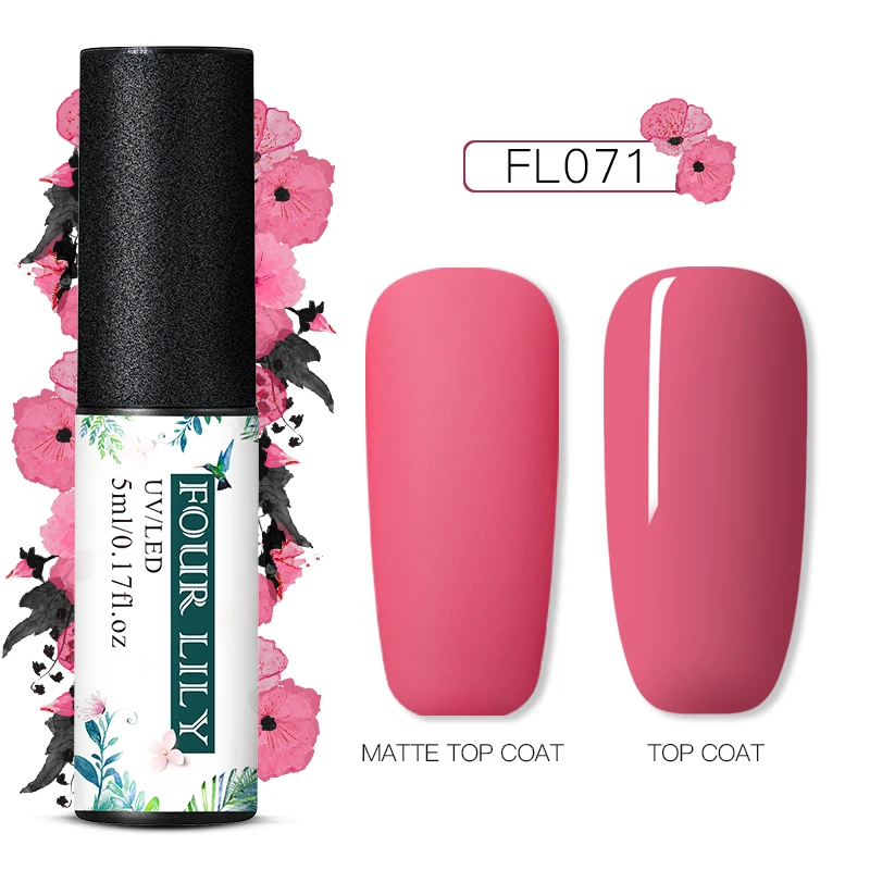TS06842 FOURLILY 5 мл матовый Гель-лак для ногтей долговечный замачиваемый УФ-Гель-лак для маникюра Чистый Цвет Гель-лак для ногтей для дизайна ногтей - Цвет: TS06842
