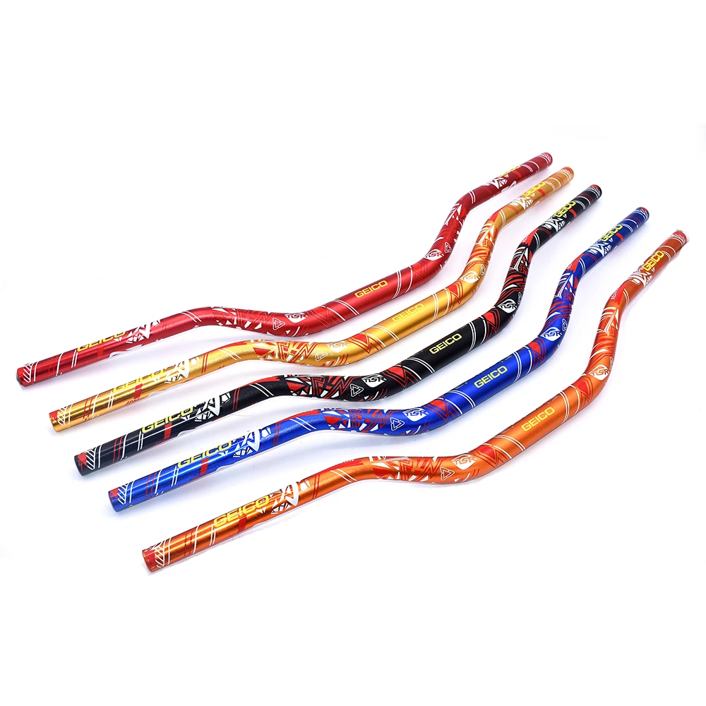 Motorcycle Motocross 1 1/8" 28mm Black Handlebars Fat Bar Handle Tubes