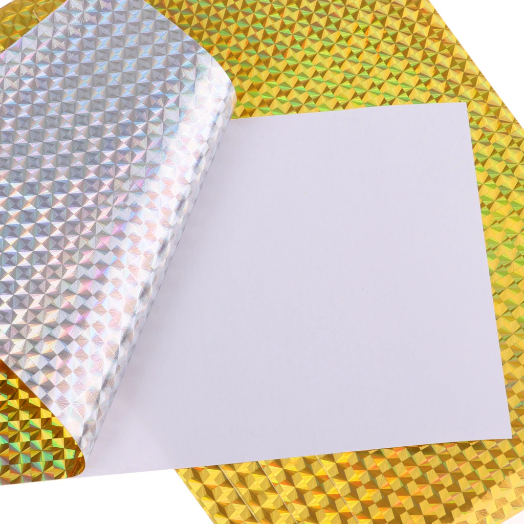 10 Pieces Fishing Lure Tape Craft Adhesive Tape High Quality Hologram Paper Fishing Lures Making Material